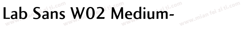 Lab Sans W02 Medium字体转换